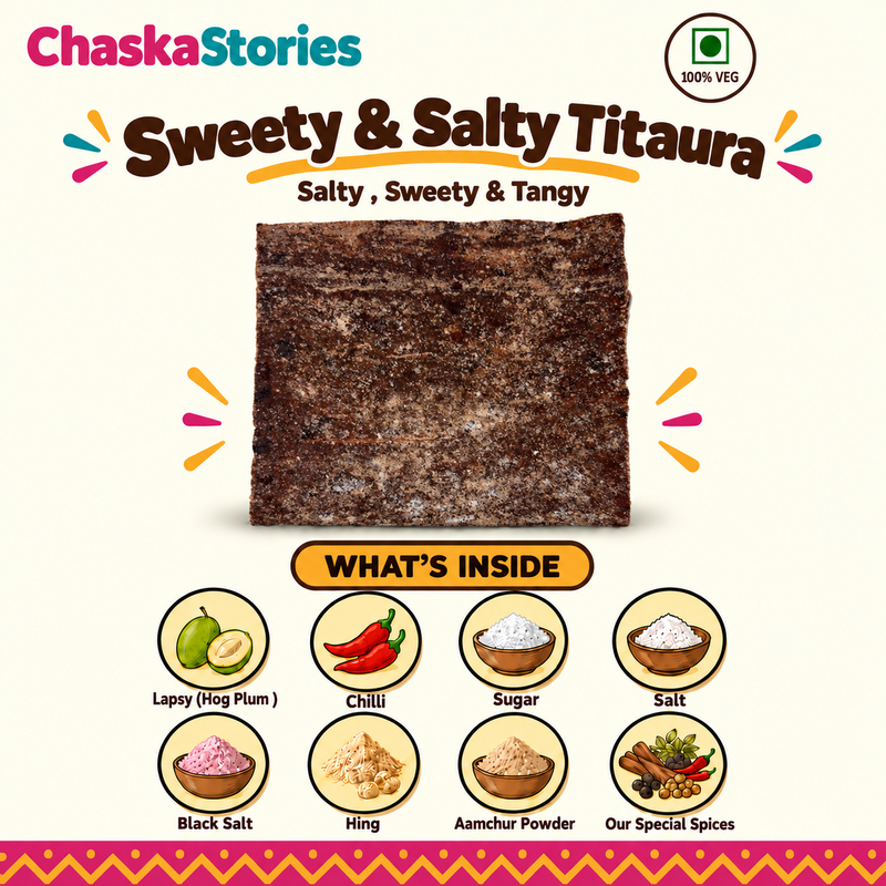 Titaura Nepali Combo Pack of 6 | Piro Masala , Chatpata & Sweety & Salty Titora